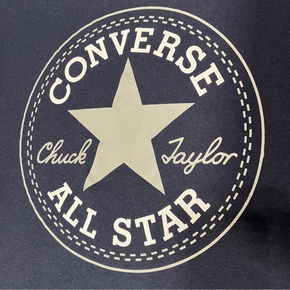 CONVERSE Men's Chuck Taylor All Star T-Shirt Light Navy Size X-Large - Picture 3 of 8
